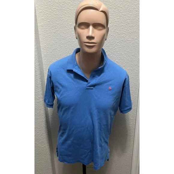 Polo Ralph Lauren Blue Men’s Polo Shirt Size Large Preppy Pony - Picture 1 of 4